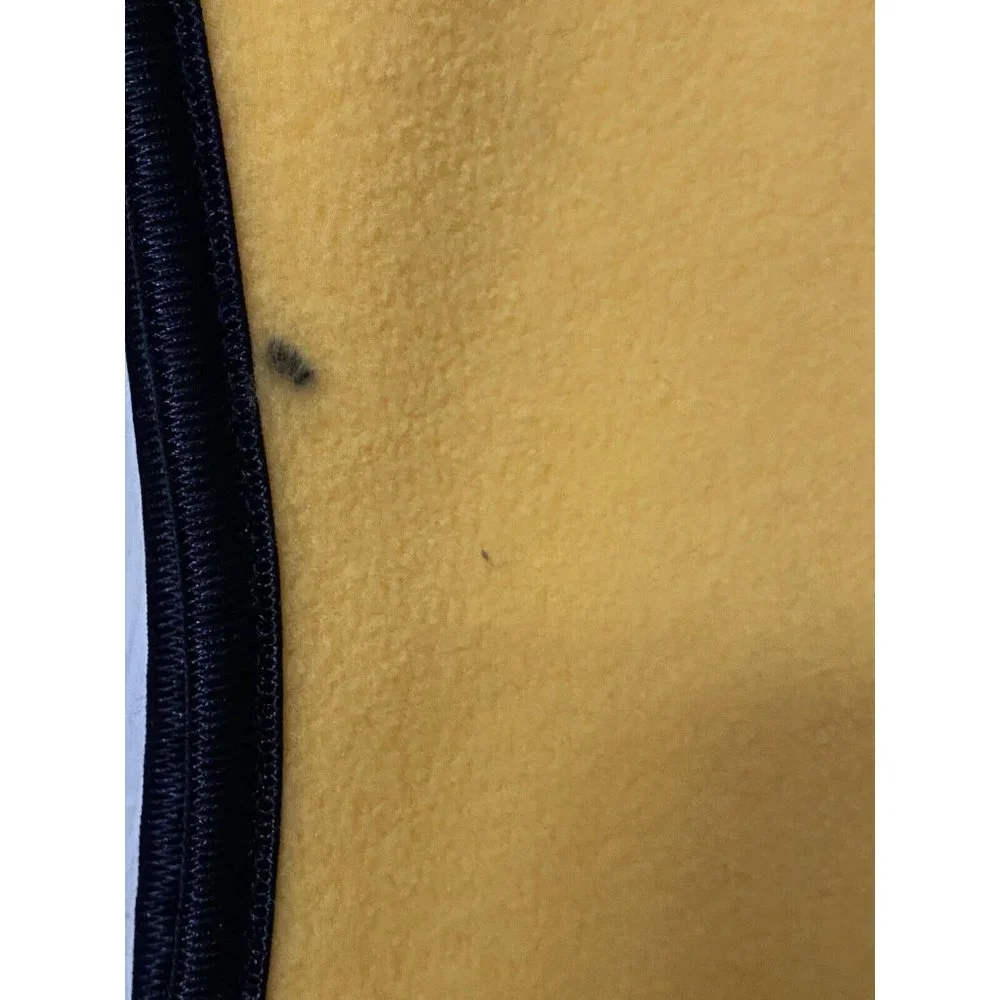 Cheerios XL (read) Akwa yellow‎ black fleece vest